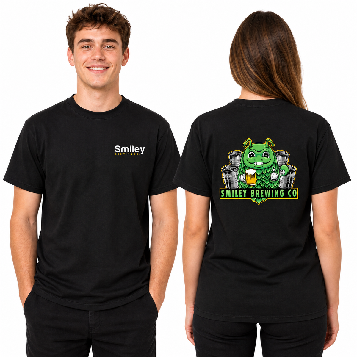 Tshirt - Smiley Brewing - Black